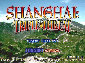 Shanghai - The Great Wall - Shanghai Triple Threat screen shot title